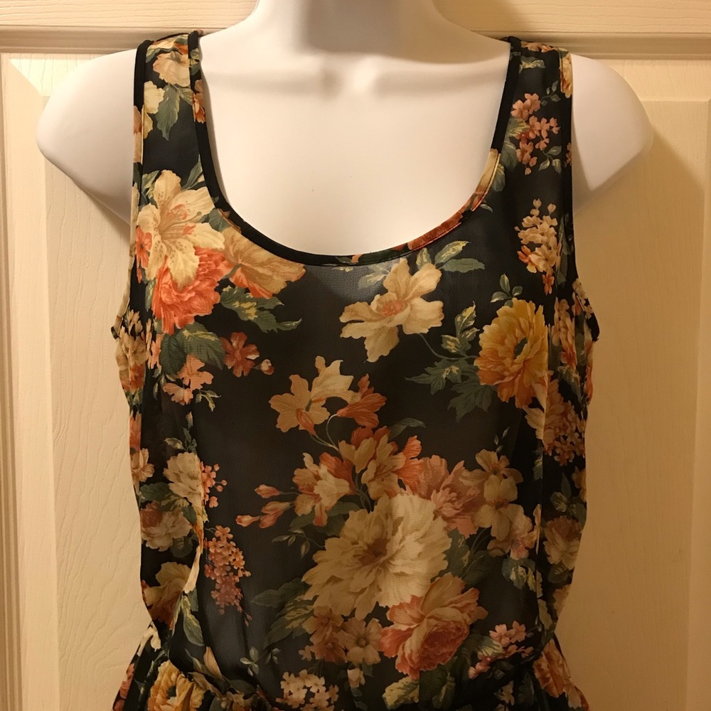 Floral High-Low Dress - Picture 2 of 4